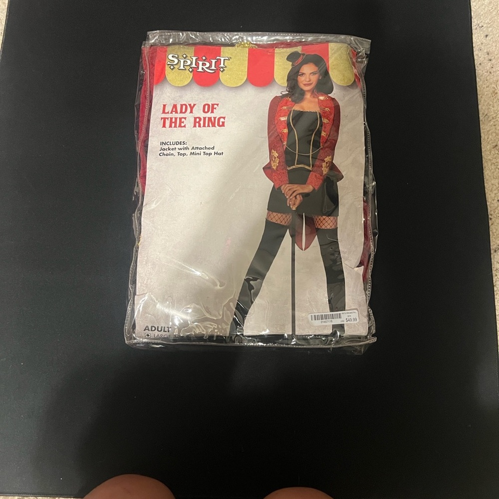 Spirit Lady of the Ring Costume - Red and Black Ensemble